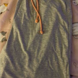 Indigo Bloom, gray butterfly pajama shorts